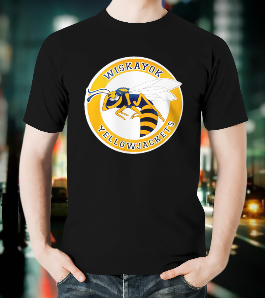 Wiskayok Yellowjackets Buzzing Insect Emblem T-Shirt