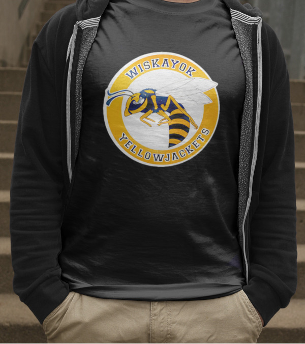 Wiskayok Yellowjackets Buzzing Insect Emblem T-Shirt