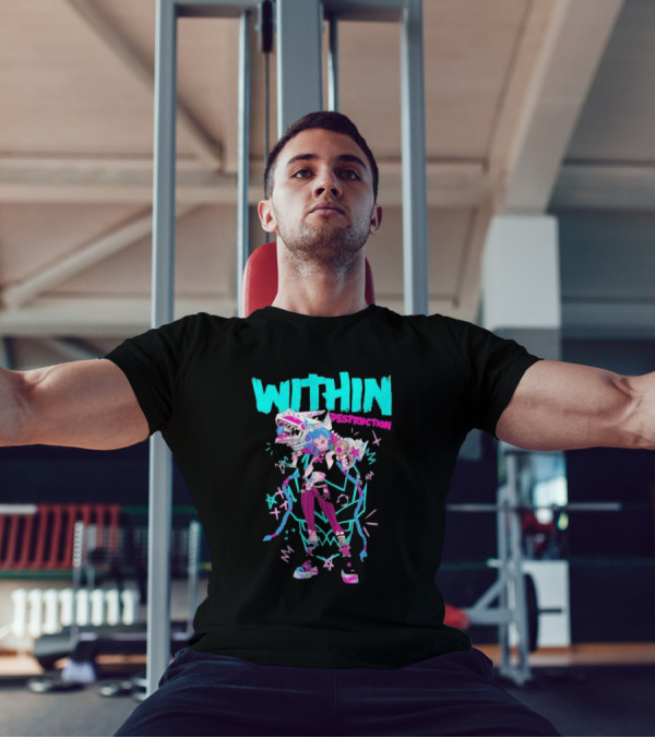 Within Destruction Jinx Slam Arcane League Of Legends Star Imagery T-Shirt