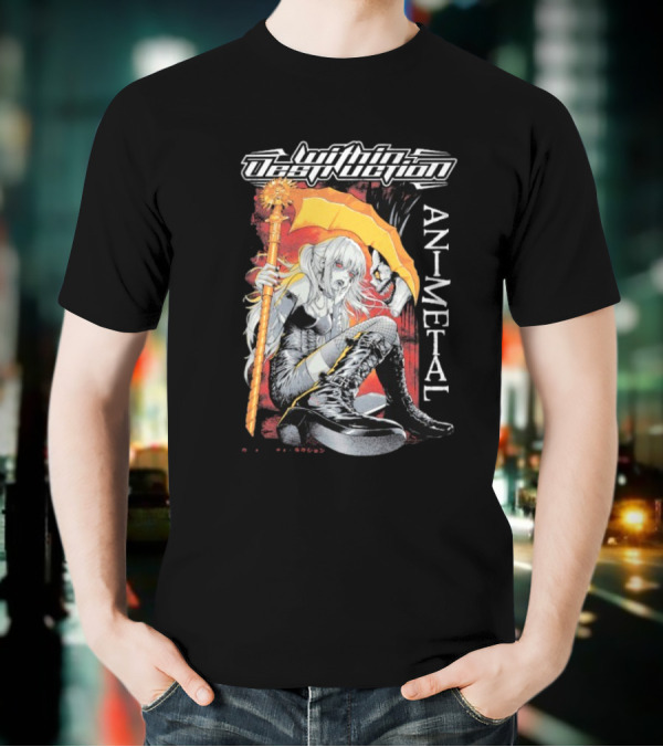 Within Destruction Misa Animetal Ryuk Death Note Anime Crossover T-Shirt