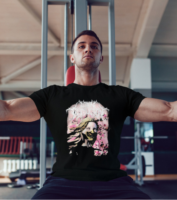 Within Destruction Yokai Cherry Blossoms Masked Face Design T-Shirt