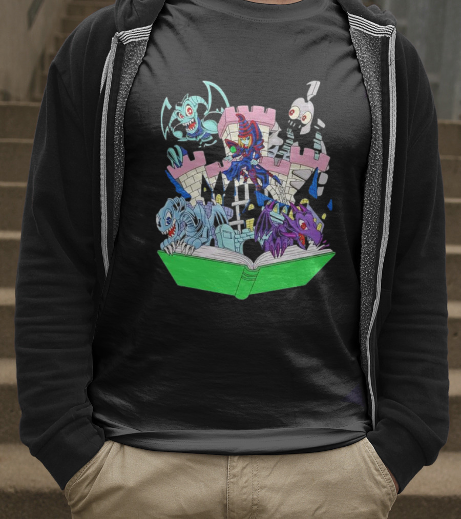 World Of Toons Castle And Creatures From Book T-Shirt