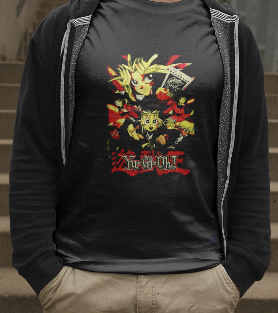 Yu-Gi-Oh! Retro Characters Collage Vibrant Art Style T-Shirt