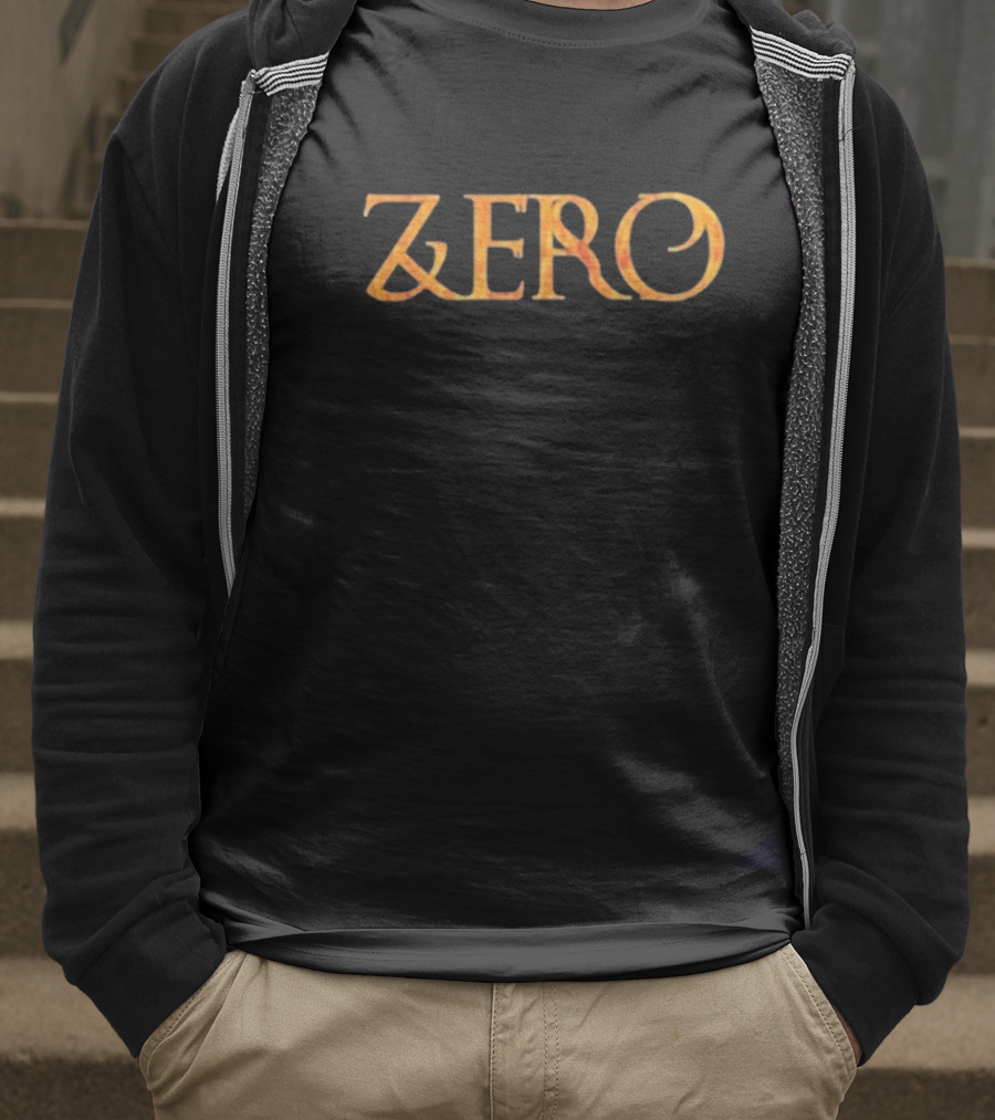 Zero Dying To Live Fiery Lettering T-Shirt