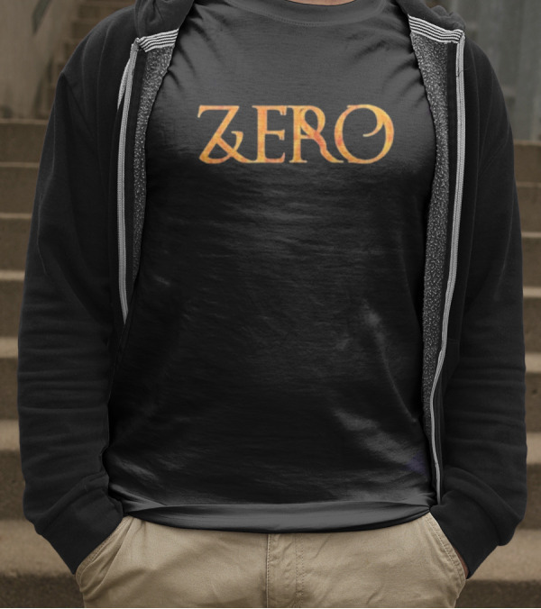 Zero Dying To Live Fiery Lettering T-Shirt