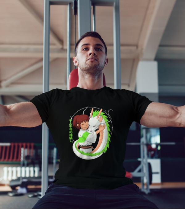 Spirited Away Haku And Chihiro Hug Embrace T-Shirt