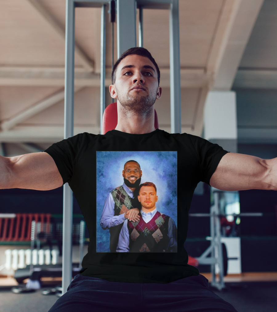 Step Brothers Luka Doncic Lebron James Argyle Sweater Duo T-Shirt