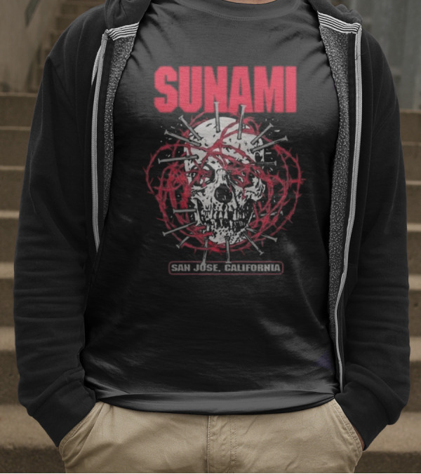 Sunami Skull San Jose California T-Shirt