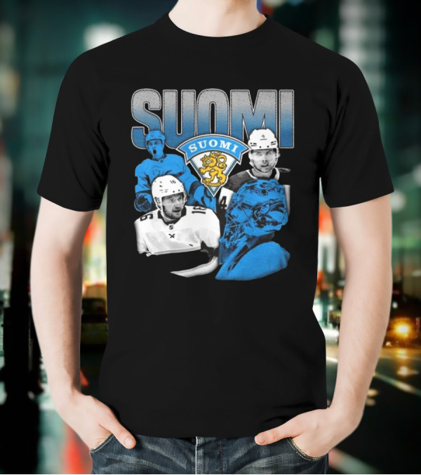 Suomi 4 Nations Team Finland Ice Hockey Players T-Shirt