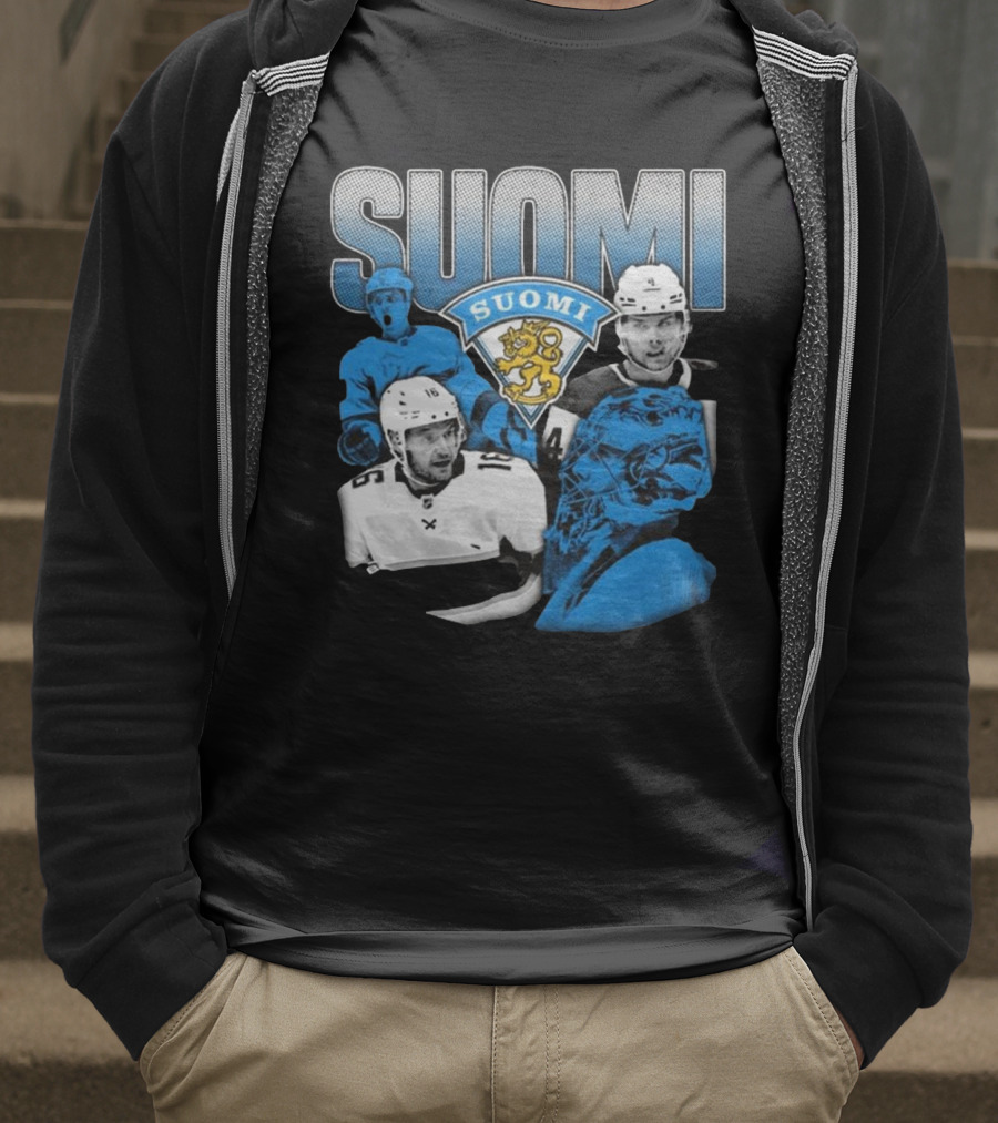Suomi 4 Nations Team Finland Ice Hockey Players T-Shirt