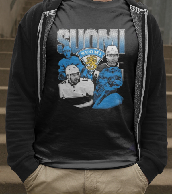 Suomi 4 Nations Team Finland Ice Hockey Players T-Shirt