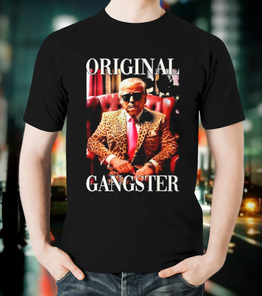 Tammie McDonald Original Gangster Leopard Suit And Sunglasses T-Shirt