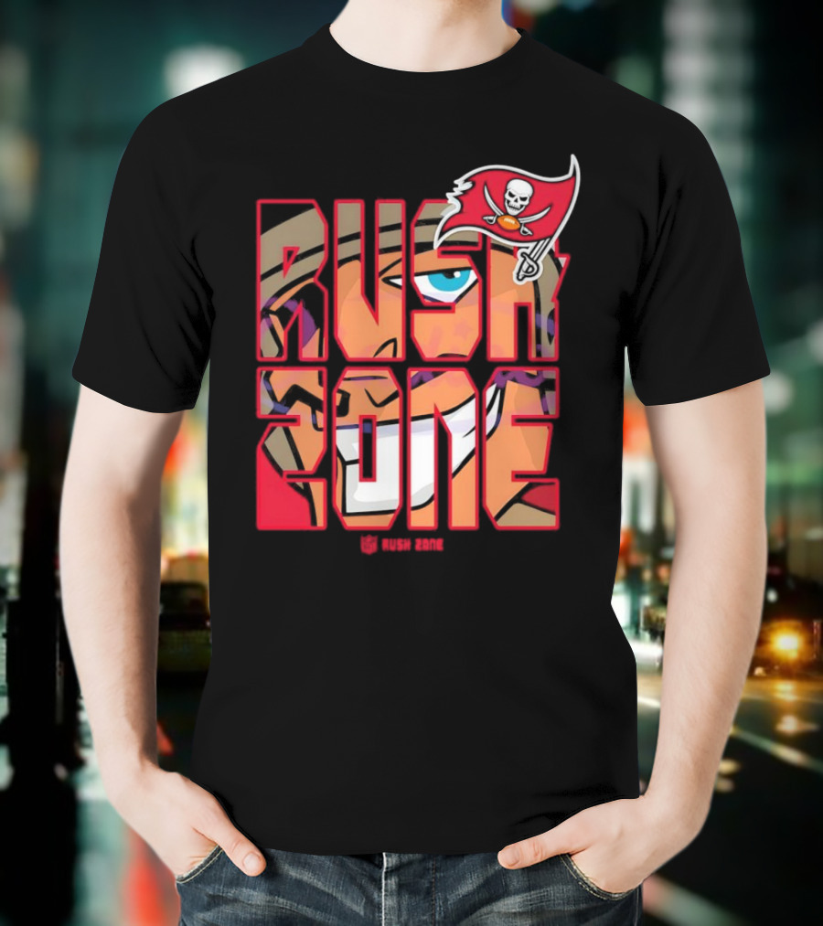 Tampa Bay Buccaneers Rush Zone Cartoon NFL T-Shirt