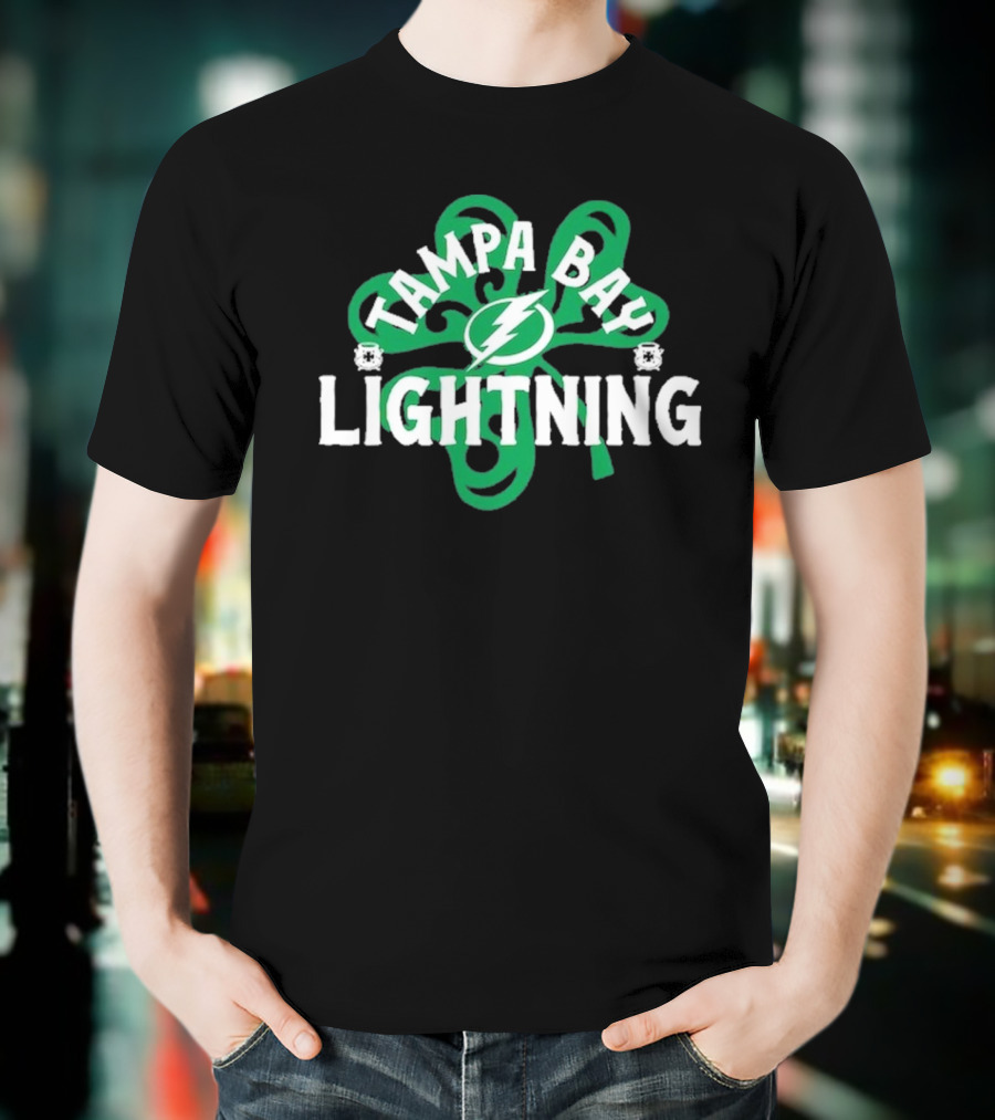 Tampa Bay Lightning St. Patrick’s Day Shamrock T-Shirt