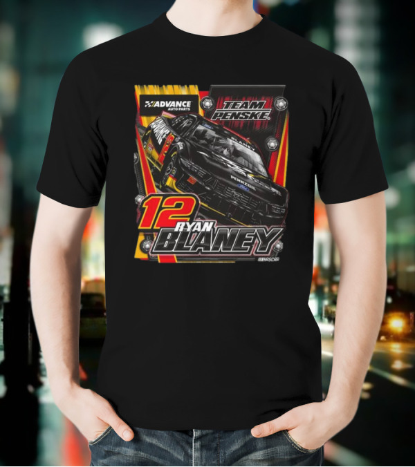 Advance Auto Parts Team Penske Ryan Blaney 12 NASCAR T-Shirt