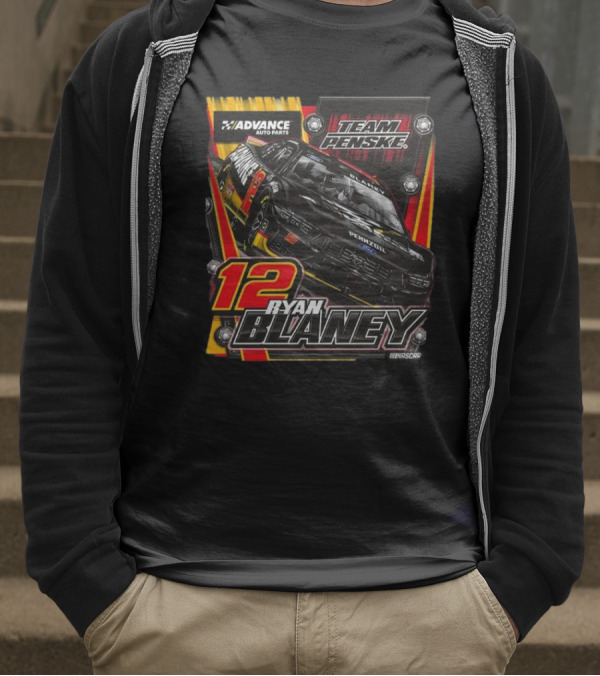 Advance Auto Parts Team Penske Ryan Blaney 12 NASCAR T-Shirt