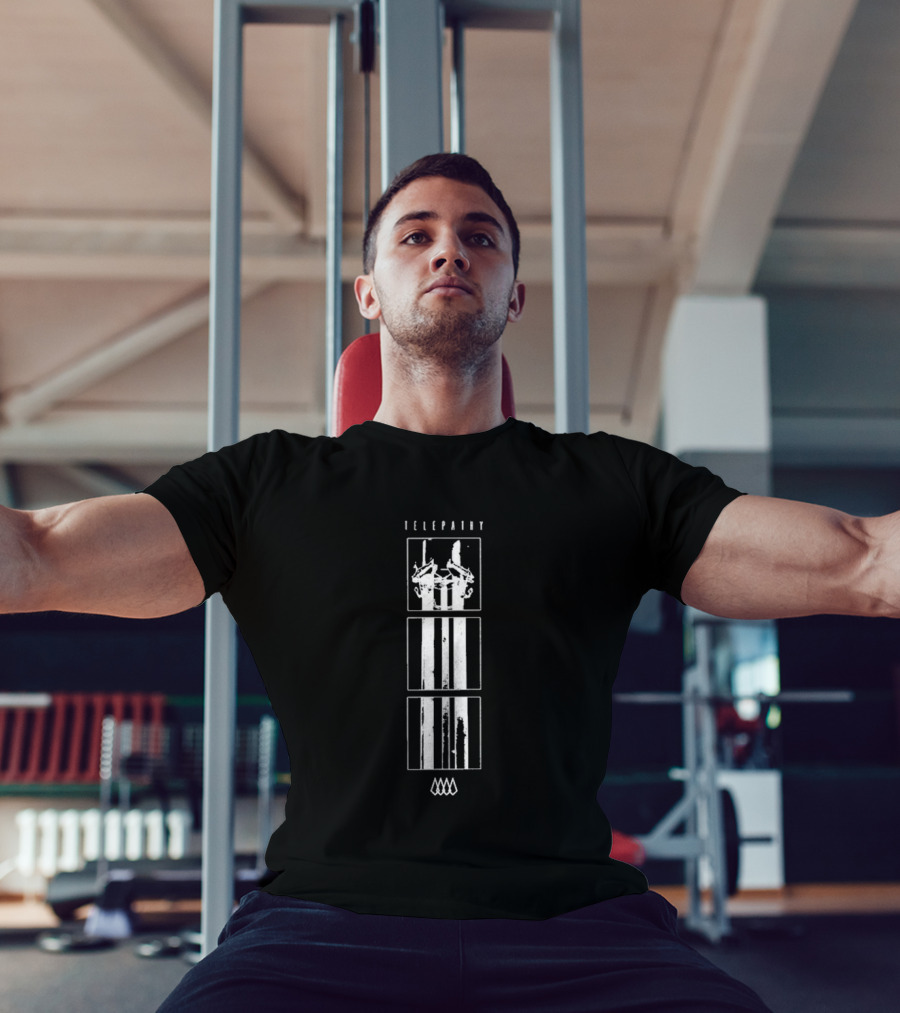 Telepathy Squares Elemental Pillars And Flames T-Shirt