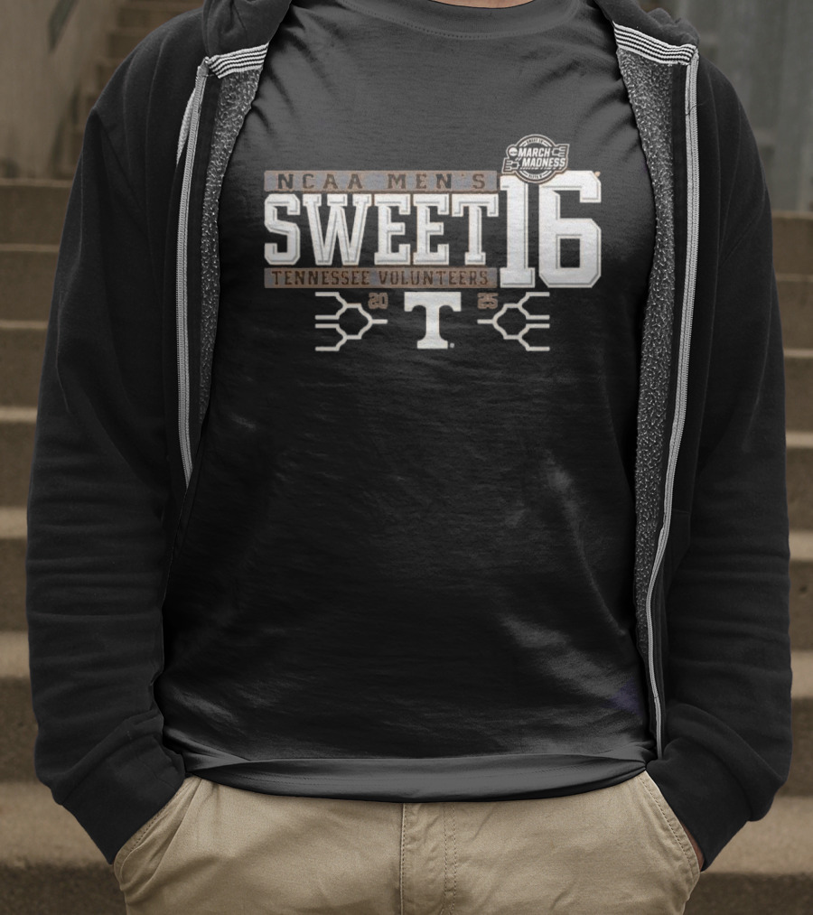 NCAA Men's Sweet Sixteen Tennessee Volunteers March Madness 2025 T-Shirt