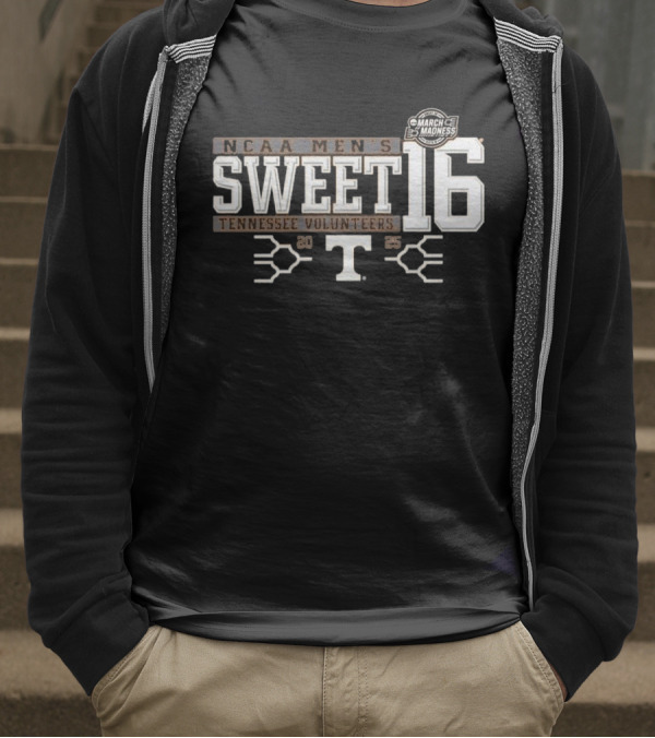 NCAA Men's Sweet Sixteen Tennessee Volunteers March Madness 2025 T-Shirt