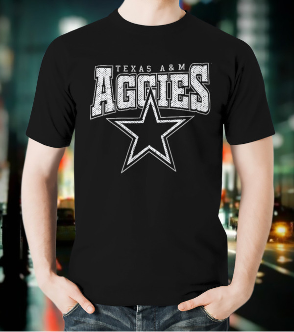 Texas A&M Aggies Star Logo Iconic College Team Apparel T-Shirt