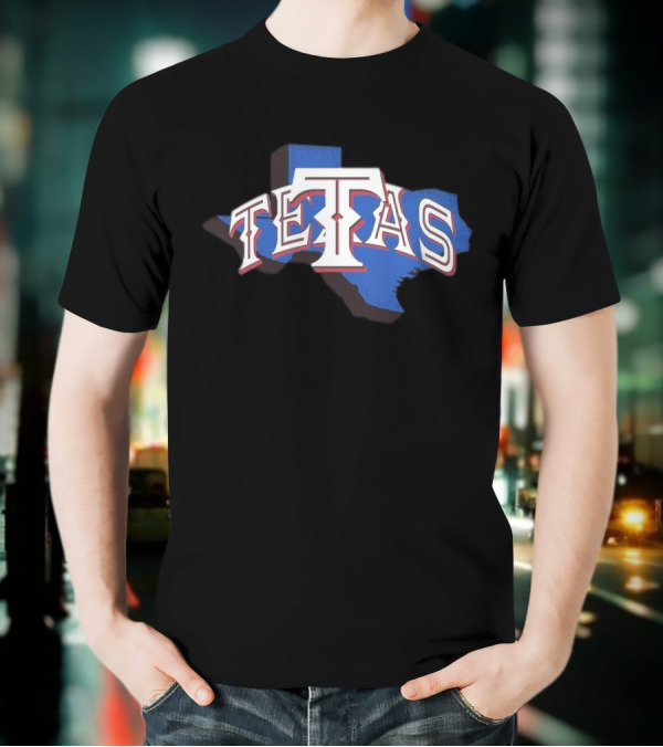 Texas Not Tetas Humor Texas Pride Map Design T-Shirt