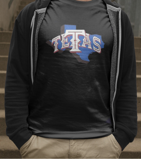 Texas Not Tetas Humor Texas Pride Map Design T-Shirt