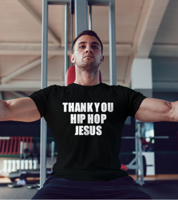 Thank You Hip Hop Jesus Bold Text Statement T-Shirt