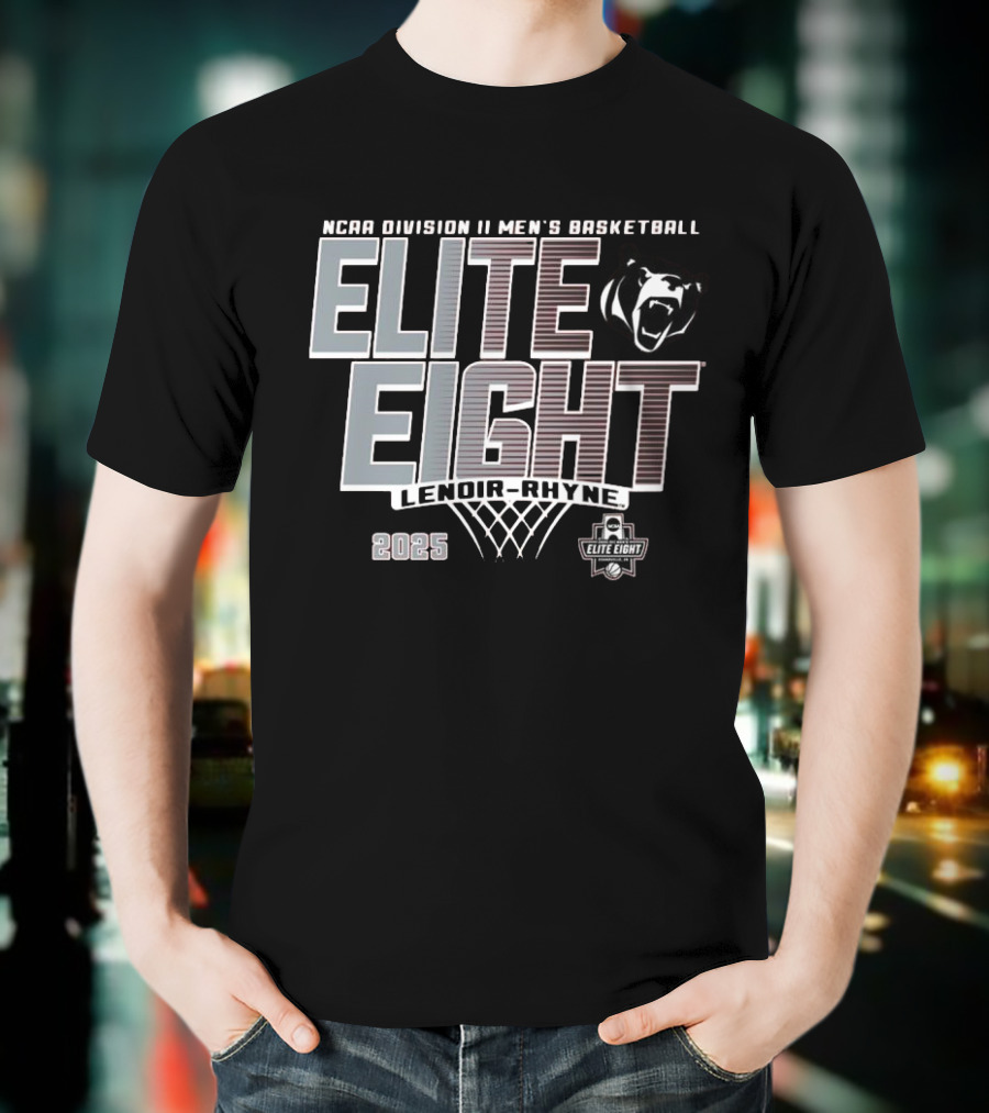 NCAA Division II Men's Basketball Elite Eight Lenoir-Rhyne 2025 T-Shirt