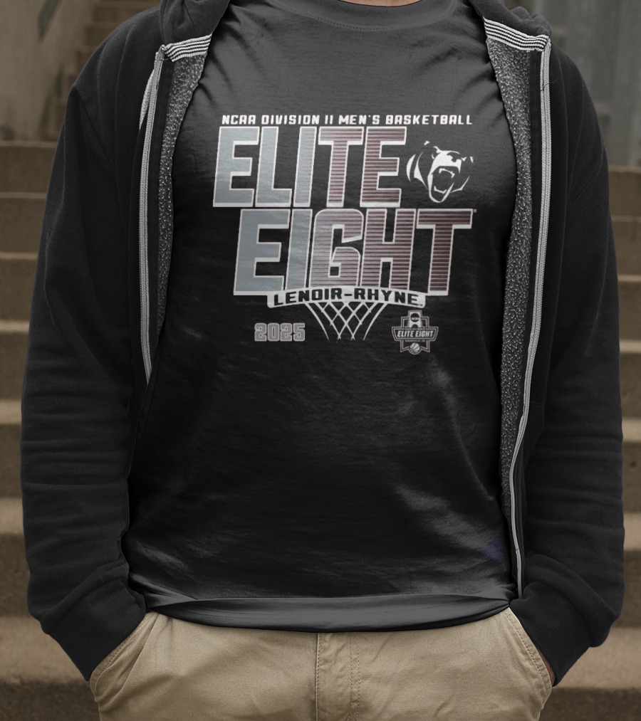 NCAA Division II Men's Basketball Elite Eight Lenoir-Rhyne 2025 T-Shirt