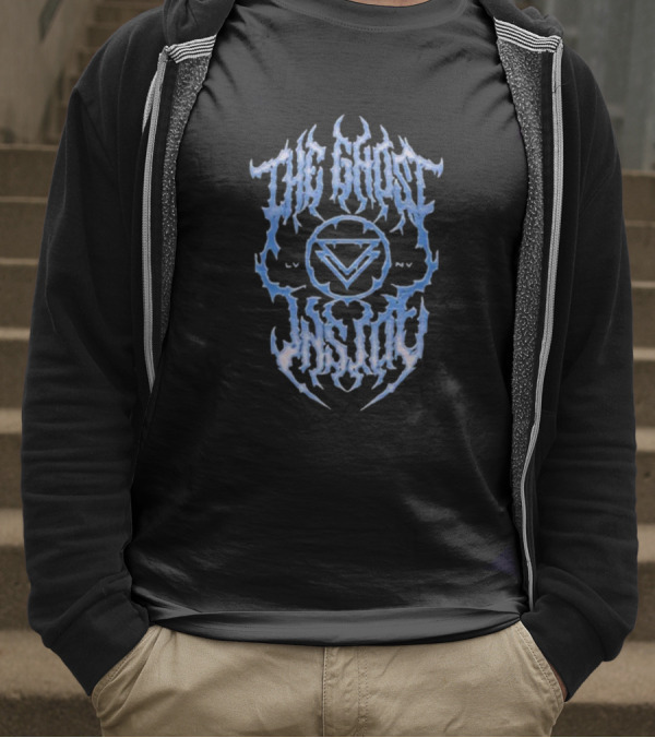 The Ghost Inside Death Metal Band Logo In Blue With Symbol T-Shirt