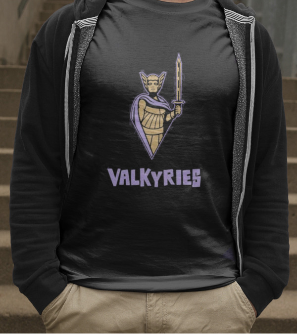 Golden State Valkyries Purple Warrior Sword Icon T-Shirt