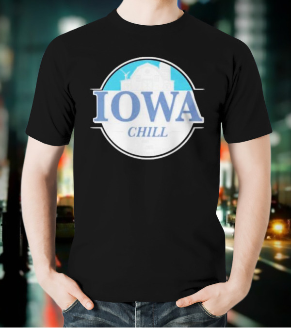 Iowa Chill Barn Windmill Circle T-Shirt