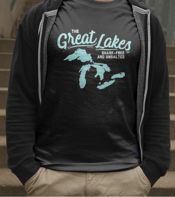 The Great Lakes Shark-Free Unsalted Summer Adventure T-Shirt