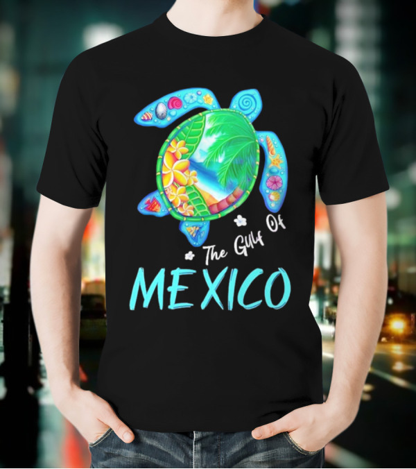 The Gulf Of Mexico Turtle Summer Beach Souvenir T-Shirt