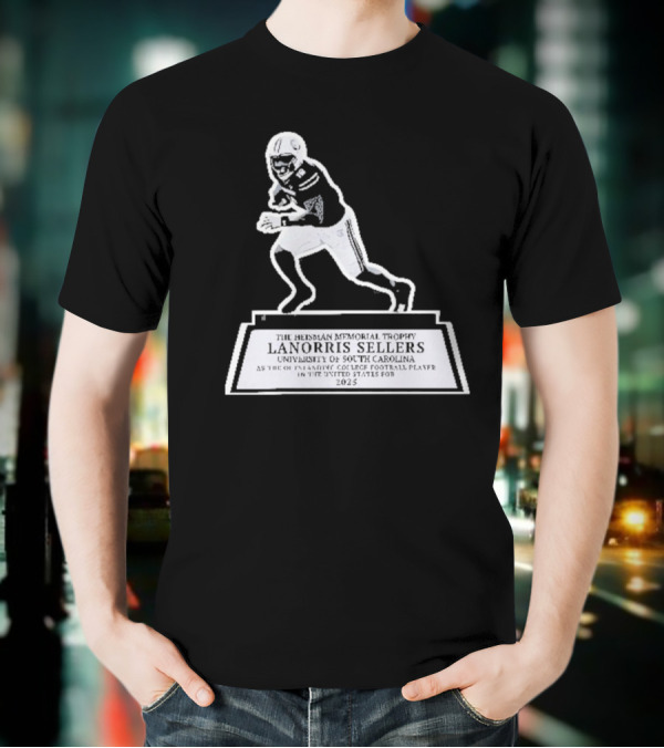 The Heisman Memorial Trophy Lanorris Sellers Football Statue T-Shirt