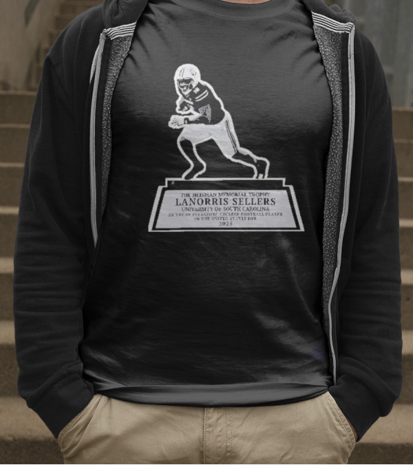 The Heisman Memorial Trophy Lanorris Sellers Football Statue T-Shirt