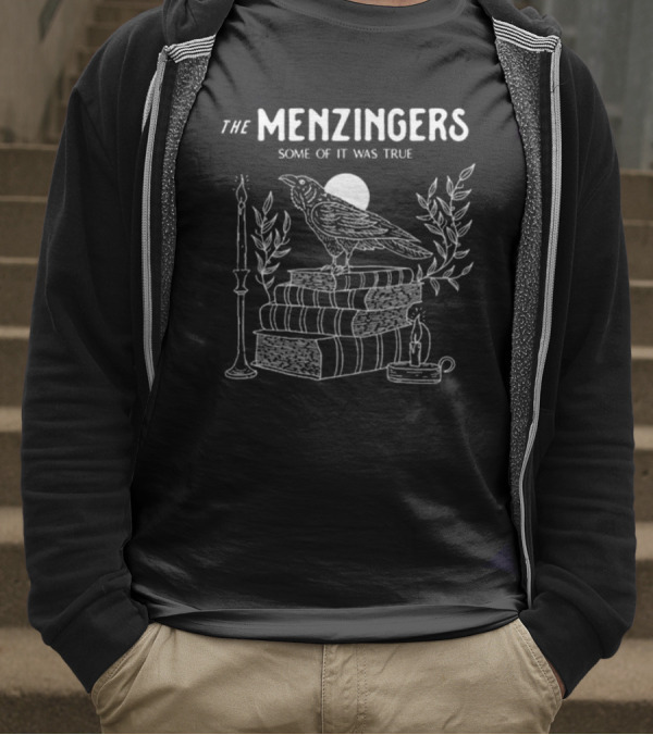The Menzingers Some Of It Was True Raven Books Candle Cat T-Shirt