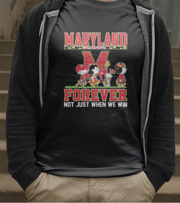 Peanuts Maryland Terrapins Collaboration Forever Not Just When We Win T-Shirt