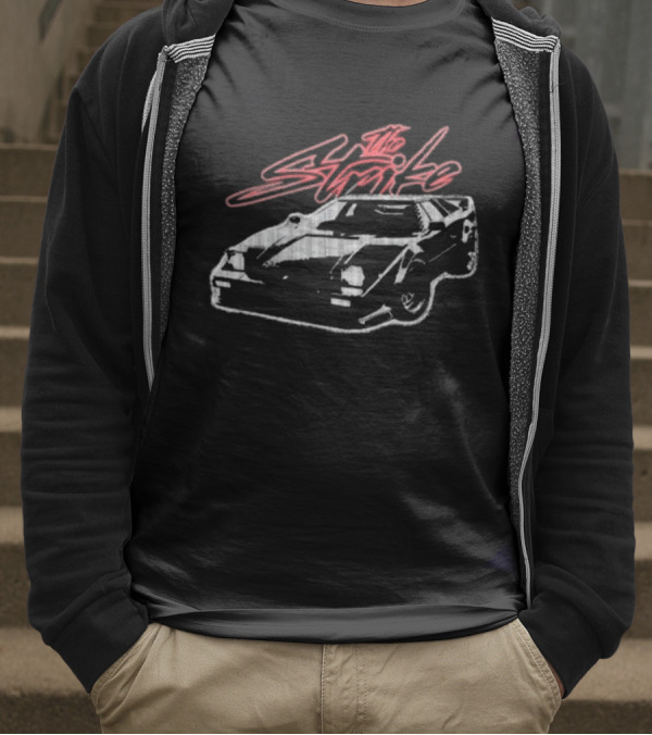 The Strike Sports Car Retro Style Sketch T-Shirt