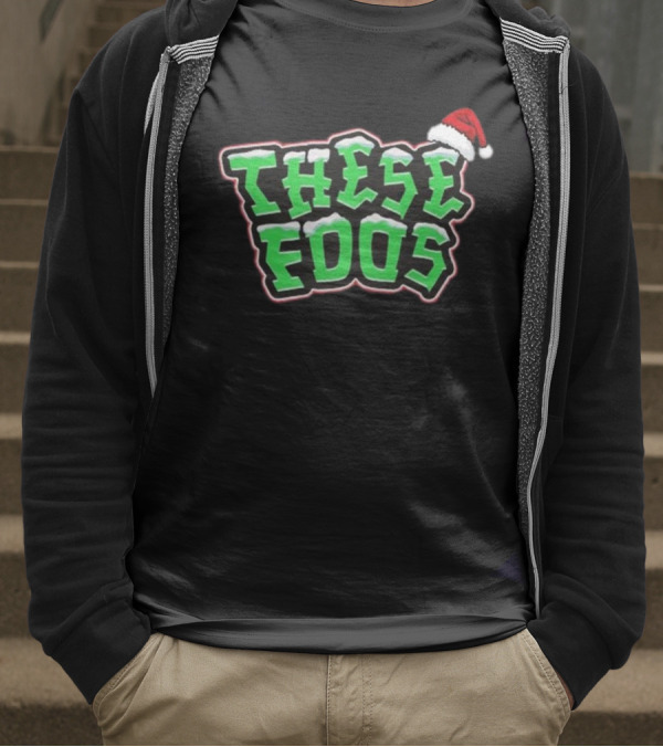 These Foos Santa Hat Christmas Spirit T-Shirt