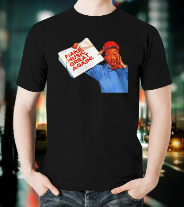 Timbo Land Make Music Great Again Newspaper Character T-Shirt
