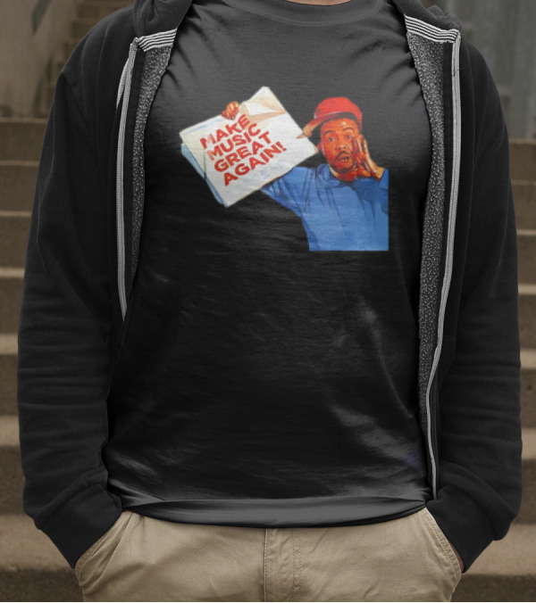 Timbo Land Make Music Great Again Newspaper Character T-Shirt