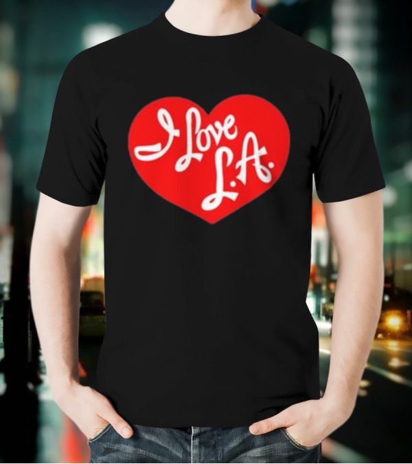Tourist I Love LA Red Heart Icon T-Shirt