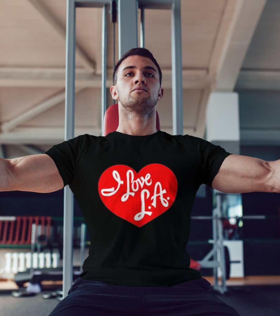 Tourist I Love LA Red Heart Icon T-Shirt