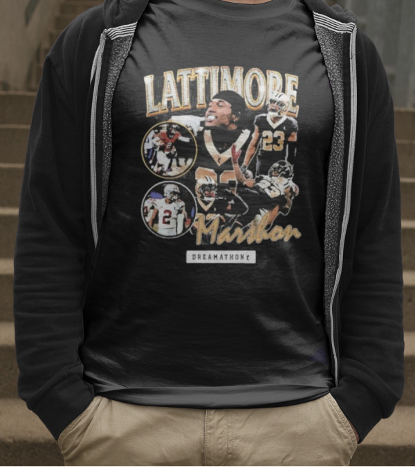 Lattimore Marshon Dreamathon Football Tribute Imagery T-Shirt