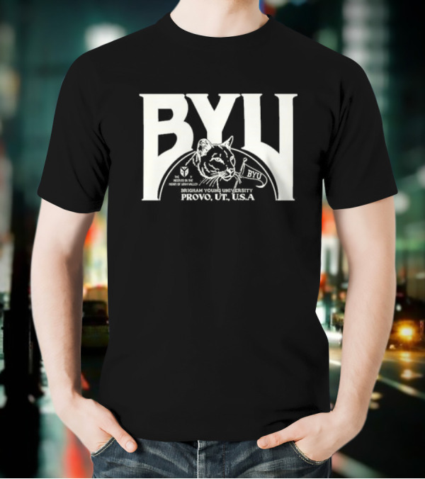 BYU Heritage Tysdyes Brigham Young Cougars Provo America T-Shirt
