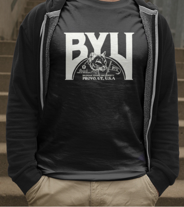 BYU Heritage Tysdyes Brigham Young Cougars Provo America T-Shirt