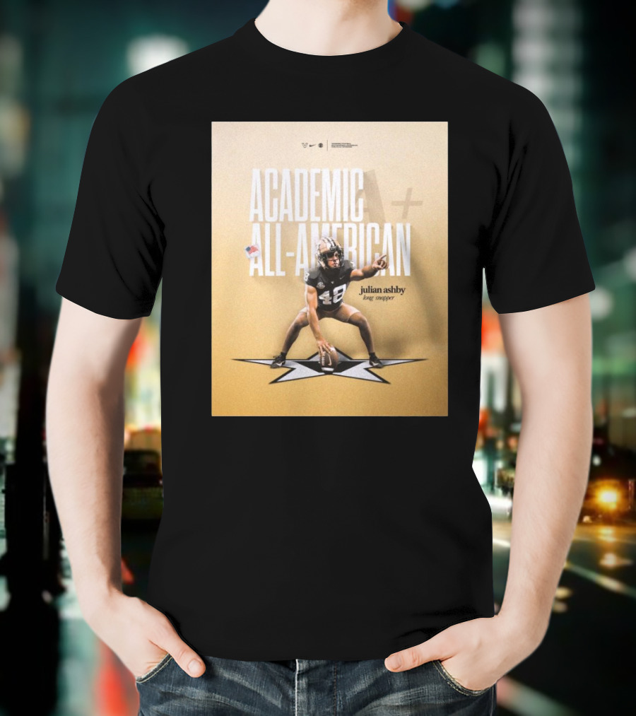 Vanderbilt Football Julian Ashby Academic All-American Long Snapper T-Shirt