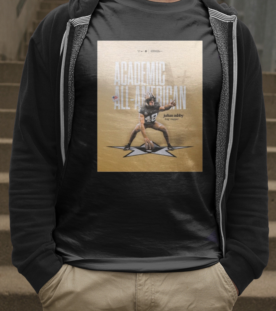 Vanderbilt Football Julian Ashby Academic All-American Long Snapper T-Shirt