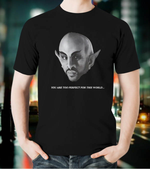 Vaticano You Are Too Perfect For This World Fantasy Creature Portrait T-Shirt